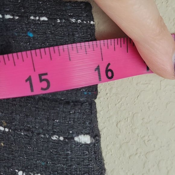 Nicole Miller for Mary Kay Womns Skirt 6 Black Tweed Confetti Pencil Skirt - Picture 9 of 11